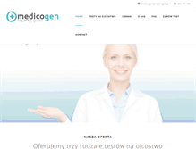 Tablet Screenshot of medicogen.com